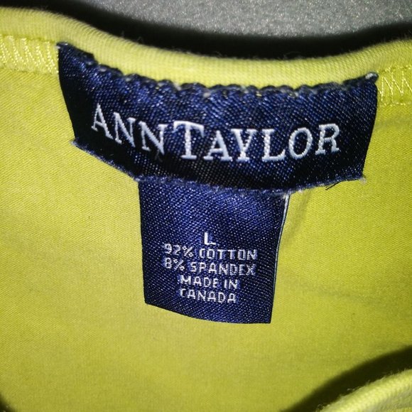 Ann Taylor Green Strap Tank Top Camisole Women's Size L - Picture 4 of 4